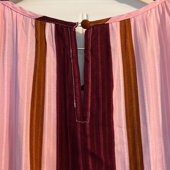 Lane Bryant Cinched Shoulder Striped Top Size 22 - Picture 5 of 9